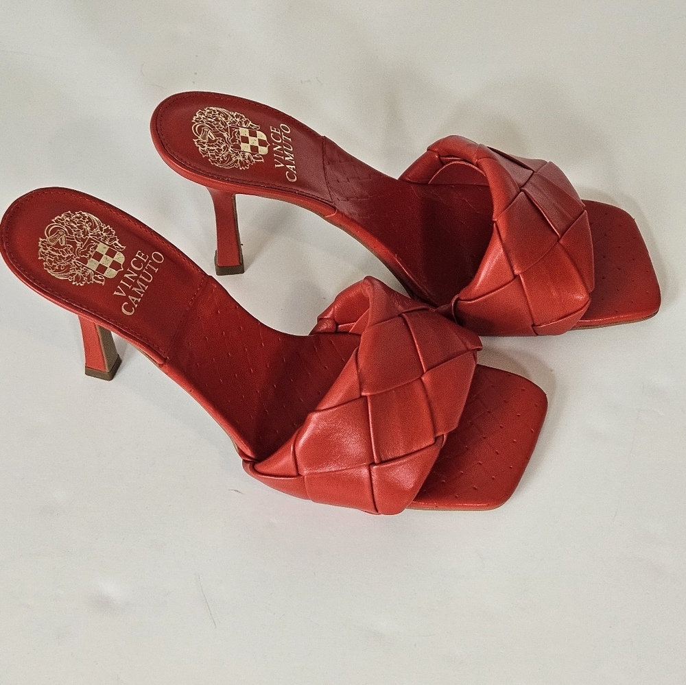 Vince Camuto Red Heeled Sandals